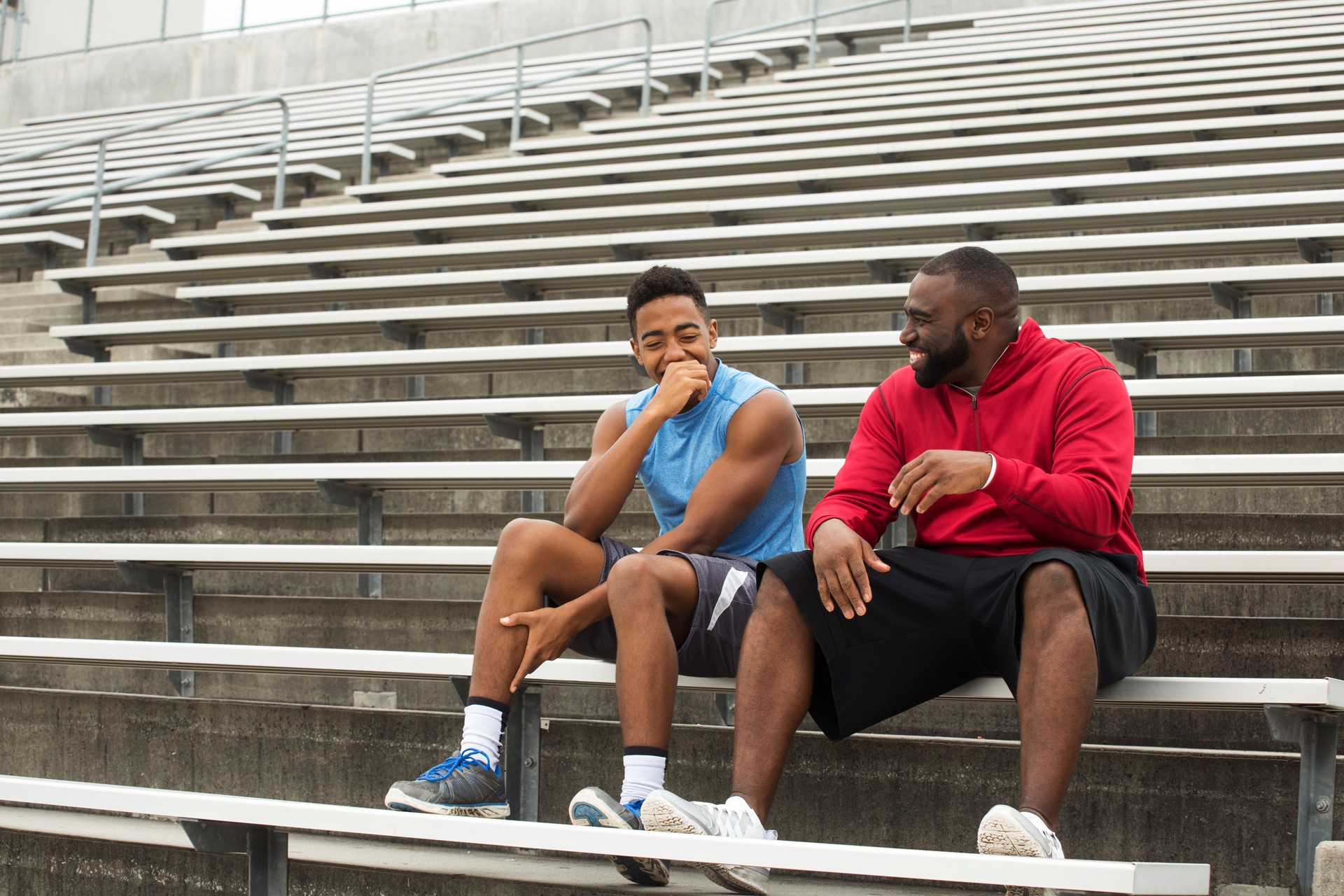 Mentor and role model spending time with the youth.